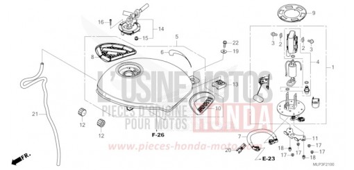 RESERVOIR A CARBURANT/POMPE A CARBURANT CL500AP de 2023